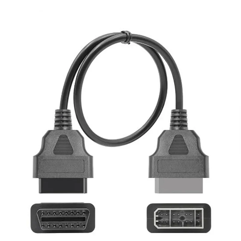 for Nissan 14 Pin to 16 Pin OBD2 Extension Adapter Cable for Nissan 14Pin OBD Diagnostic Connector Wire Harness
