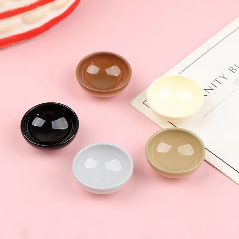10pcs Miniature Bowl Dish Round 1/12 Scale Doll House Kitchen Dinning Accessory