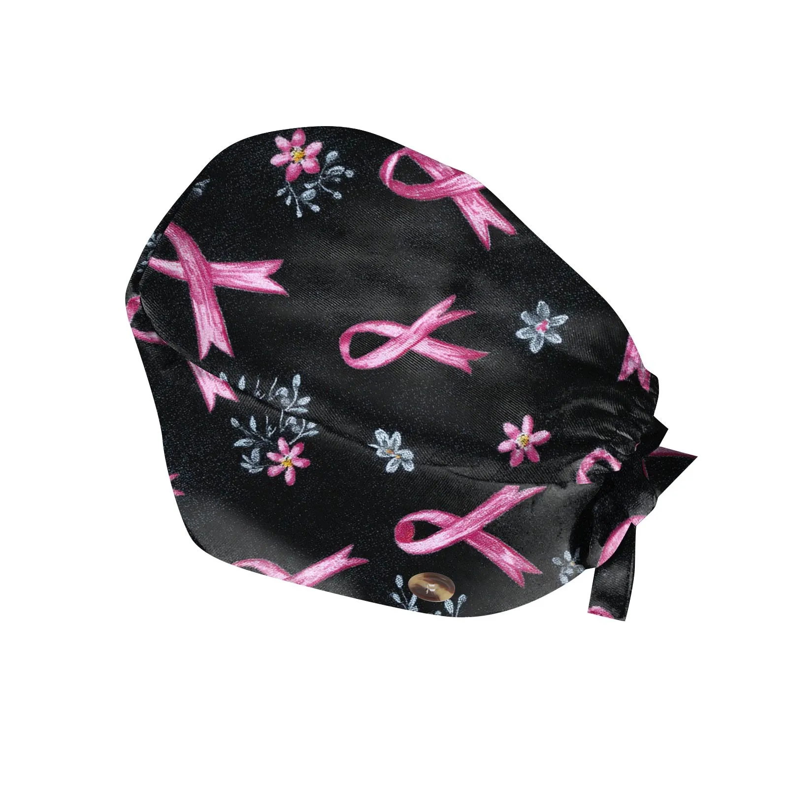 

Adjustable Nursing Hat Classic Printing Women Men Button Scrubs Cap Nurse Uniform Accessories Soft Comfy Work Surgicals Hat