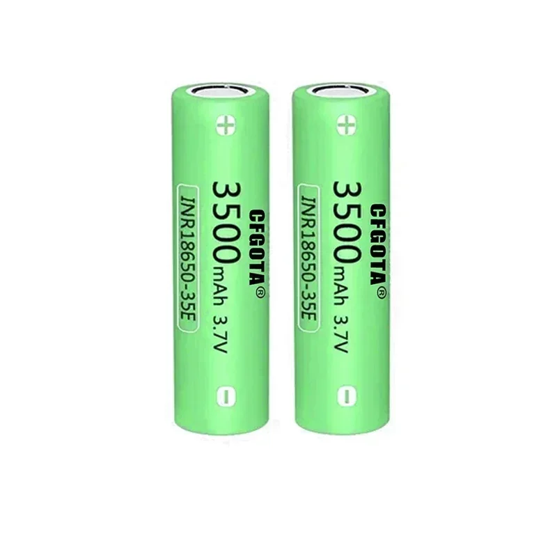 100% original 18650 3500mah 20th discharge inr18650 35e 3500mah 18650 3.7v li ion rechargeable battery