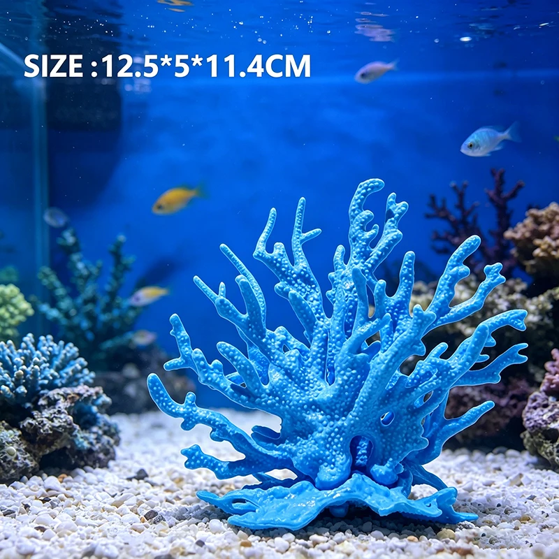 Künstliche Korallen-Aquariumdekoration für Aquarien, Korallen-Wasserpflanzen aus Kunstharz, Fischbecken-Aquascape-Simulation ZSP06