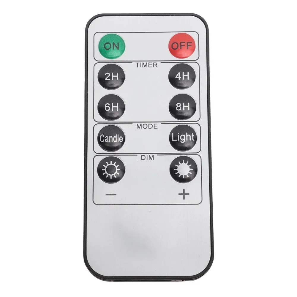 Pointed Head Type Flameless LED Candles 3 Piece Set Remote Control Safe Pillar Candles Simulation Battery Operated