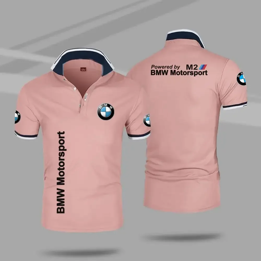 Polo de esportes ao ar livre masculino, Ma Shu Shi, bicicleta, BMW, alta qualidade, lazer, moda de rua, novo, 2024