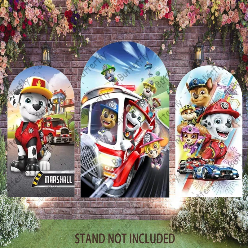 

Cartoon Dog Arch Everest Mighty Movie Paw Patrol Skye Birthday Party Banner Backdrop Cover Baby Shower Background Photography