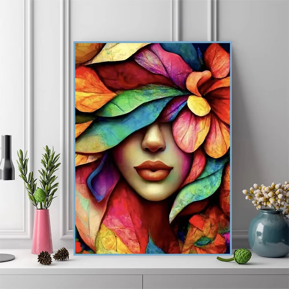 quebra-cabecas-de-500-1000-1200-2000-pecas-retrato-de-mulher-com-flores-jogos-de-atividade-familiar-para-sala-de-jogos-quarto-e-decoracao-de-casa-sem-moldura
