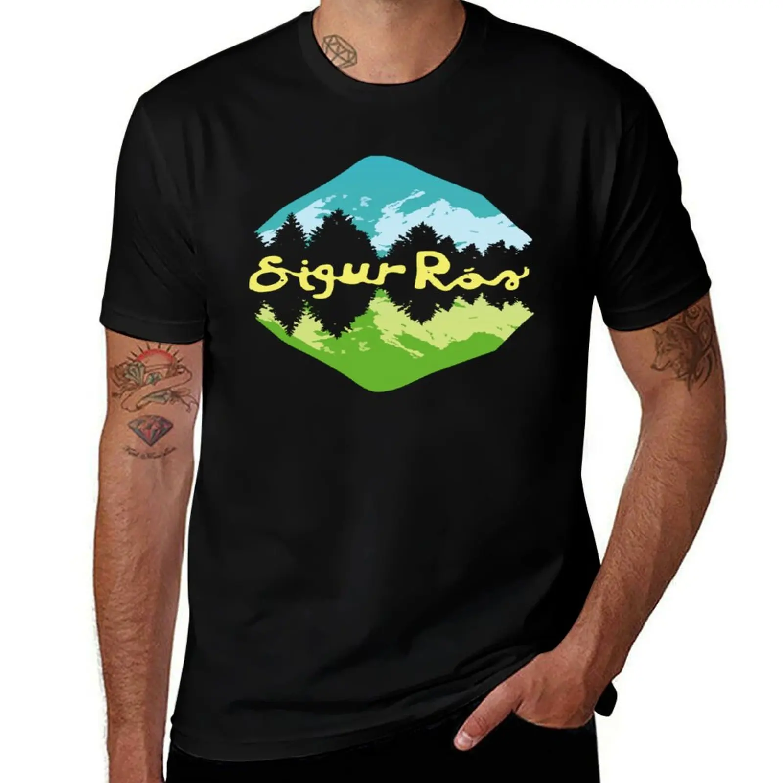 

SIGUR ROS TOUR 2016 T-Shirt t shirts for man slim fit men t shirt cotton 100% T-Shirt