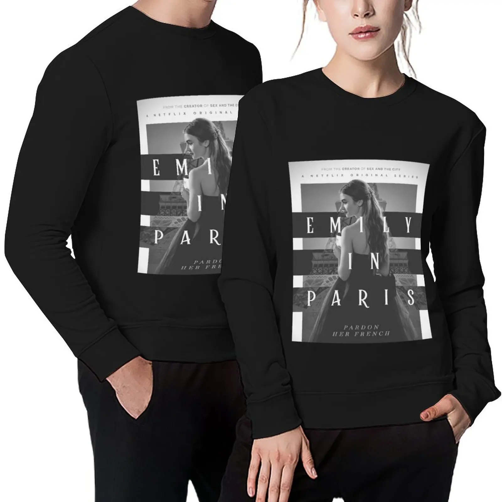 

Emily in Paris Design Pullover men's winter sweater mens clothing men clothes autumn pullover