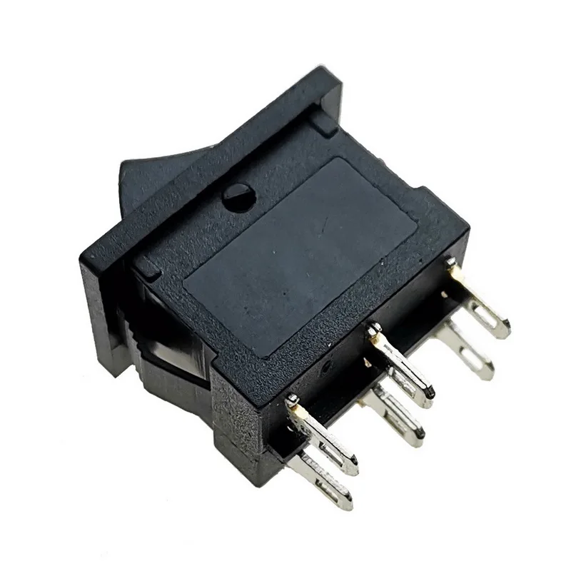 1Pc KCD1 KCD1-203 6Pin 3 Position 21*15mm ON-OFF-ON Rocker Switch 6A/250V 10A/125V AC Mini Push Button Power Switch