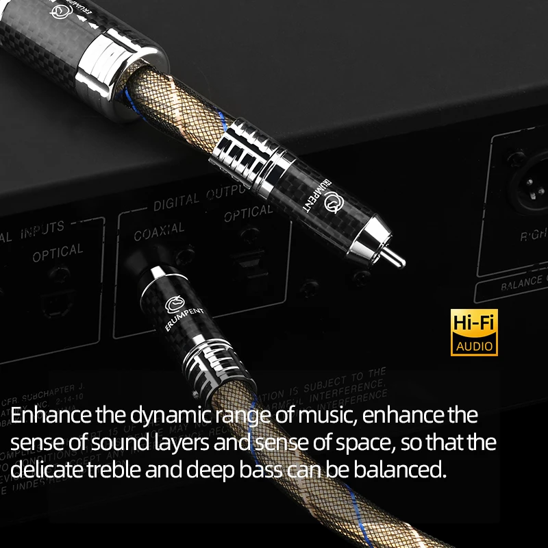 하이파이 RCA 디지털 동축 오디오 케이블 하이엔드 OCC 스털링 실버 도금 75Ω SPDIF 동축 RCA 케이블 서브우퍼 CD TV용