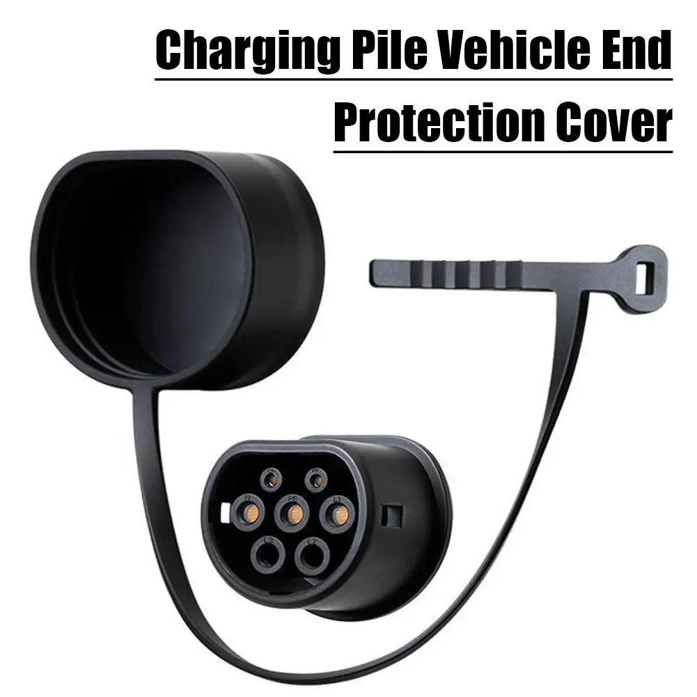 غطاء حماية كابل شحن نوع 2 عالمي مناسب 2 غطاء حماية من النوع الأوروبي التوصيل القياسي لحماية الغبار EV T9F0 #4