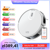 ILIFE V20 Robot Vacuum Cleaner, 5000Pa suction, SOF LiDAR Smart Navigation, APP Control, Customizable cleaning, Self charging