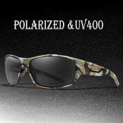 Polarized Fishing Sunglasses Men Camo Military Style Festival Gifts UV400 For Cycling Riding, Running, Fishing And Driving