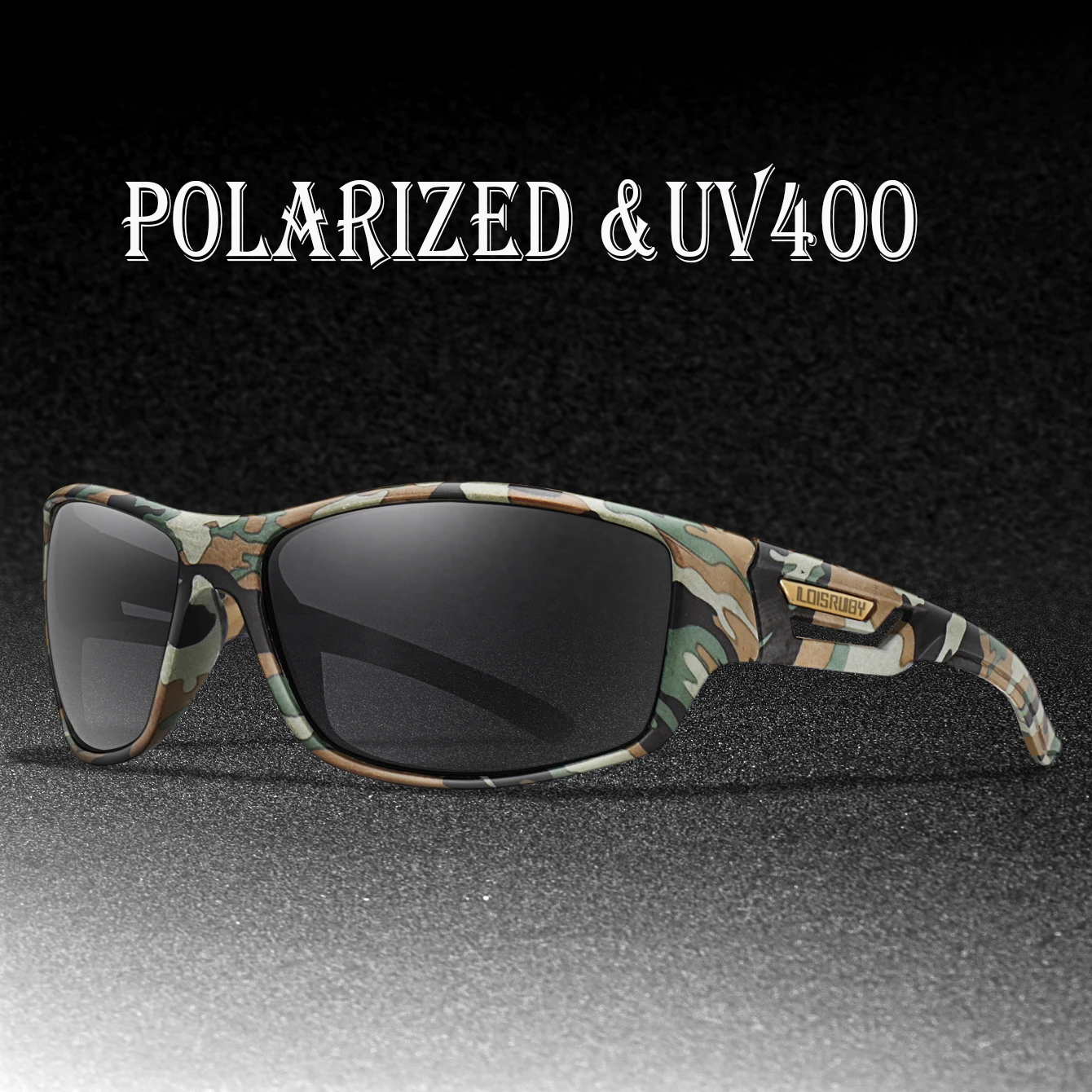 Polarized Fishing Sunglasses Men Camo Military Style Festival Gifts UV400 For Cycling Riding, Running, Fishing And Driving