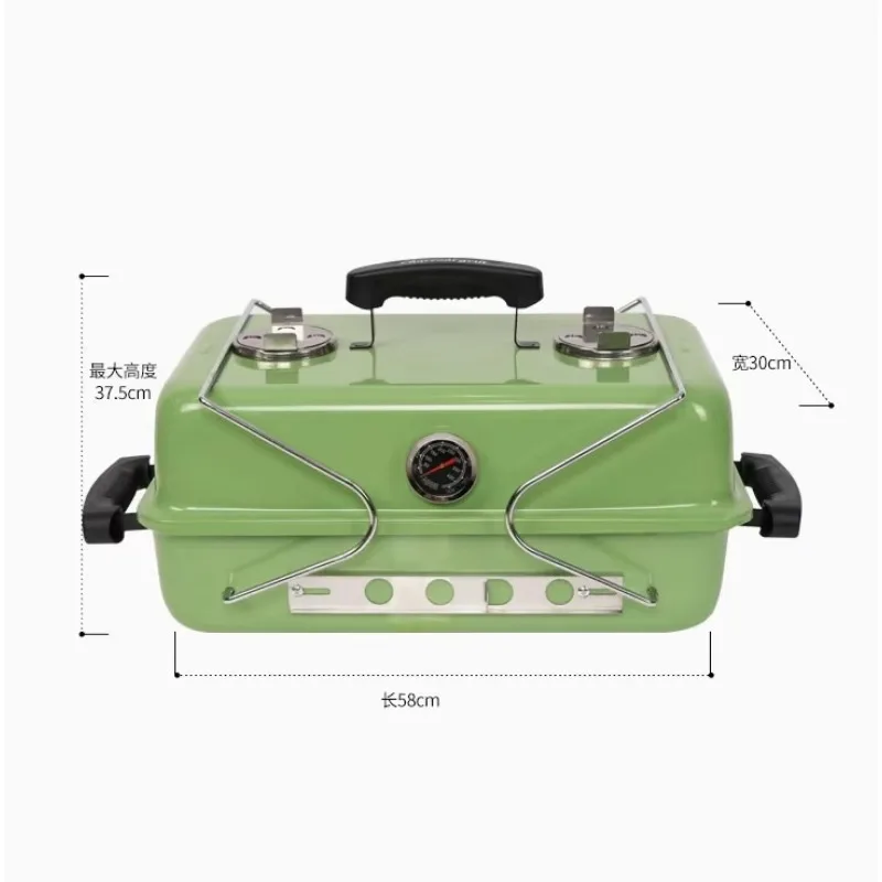 Limited Offer Outdoor BBQ Grill Full Set Household Charcoal Car Portable Camping BBQ Grill Picnic Carbon Grill