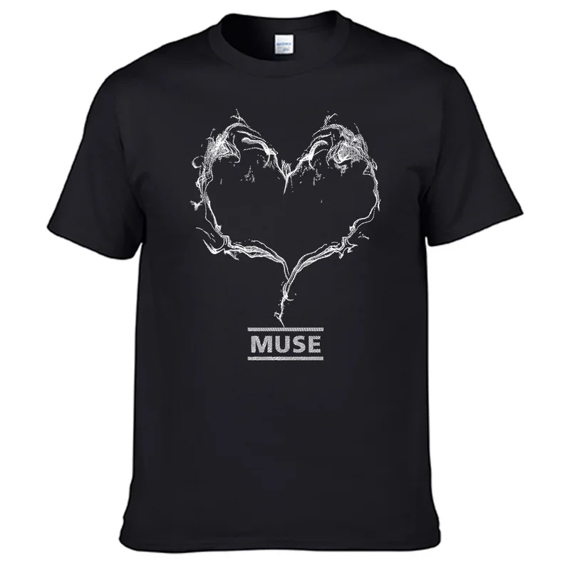 Camiseta de Muse band para hombre, camisa 100% de algodón, mejores ventas