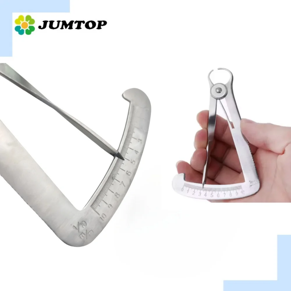 

Stainless Steel Dental Caliper - Metal Wax Thickness Gauge for Dentistry Lab, Precision Measuring Tool