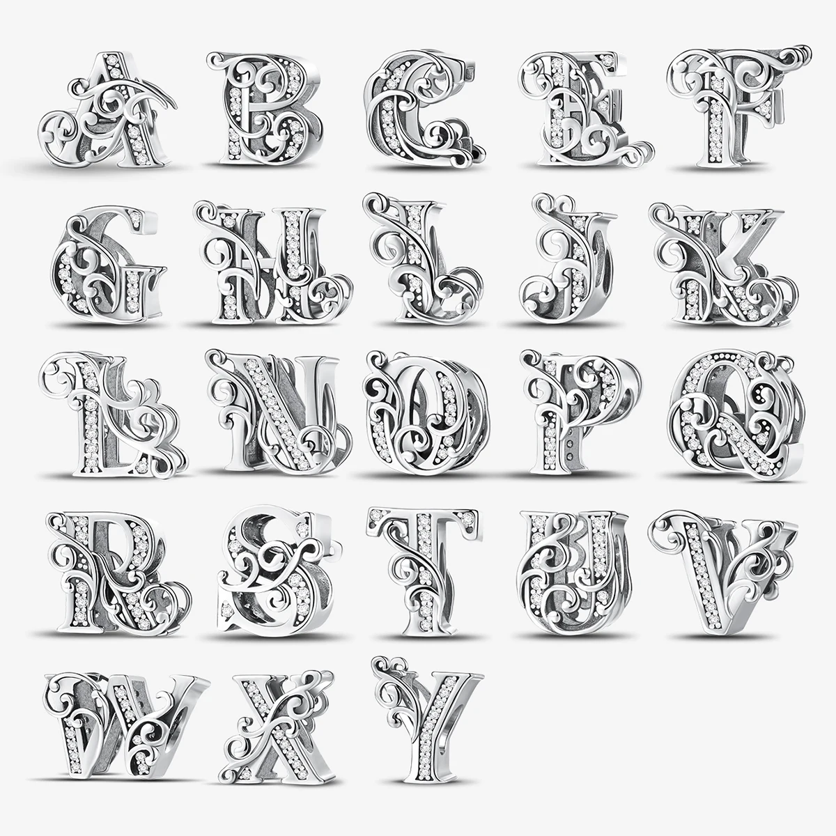 925 Sterling Silver English Letter Beads For Wommen DIY Making Bracelets And Necklaces Personalized High Quality Bead Jewelry