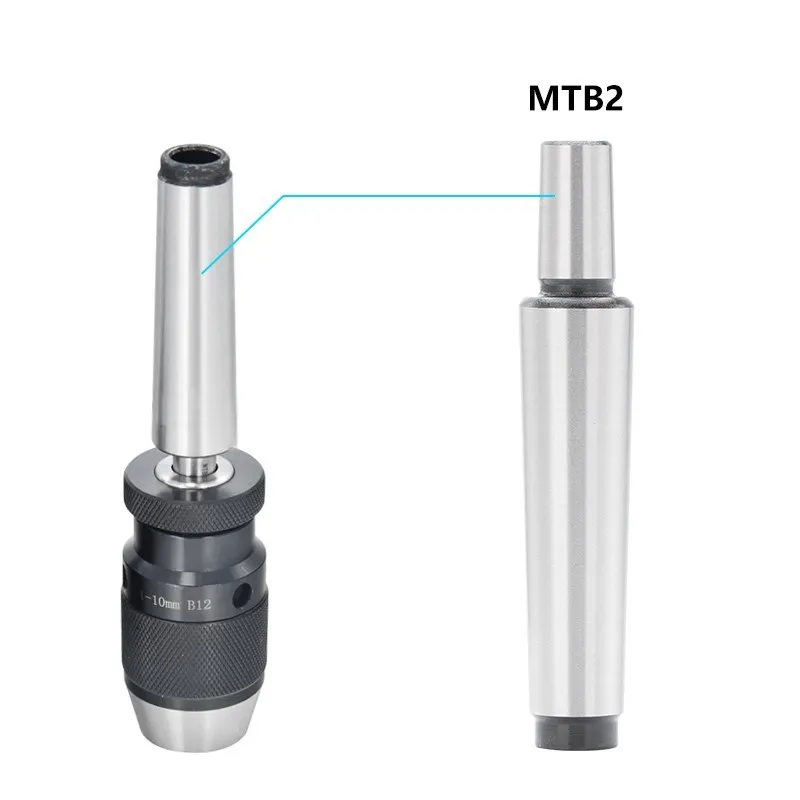 Utensile per tornio mandrino per trapano a codolo conico Morse per trapano per tornio CNC MTB2-B10 B12 B16 B18 portautensili