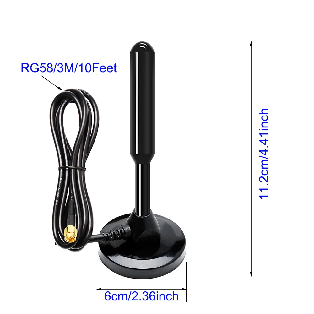 High Gain Pure Copper Sucker Antenna, Smart Home Transmissão de Dados, 868MHz, 915MHz, 920MHz, 35dBi