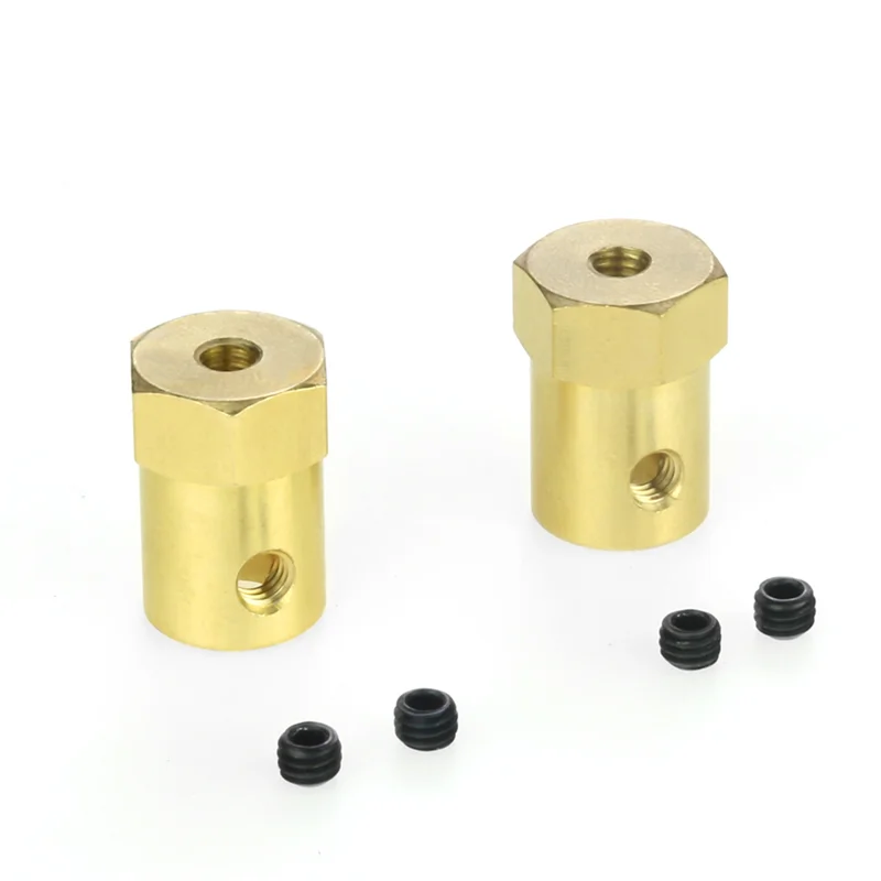 12 Uds. Adaptador hexagonal de cubo de rueda combinador de latón de 5Mm a 12Mm para WPL B14 B16 C14 C24 MN D90 D91 MN99S RC piezas de mejora de coche-AB01