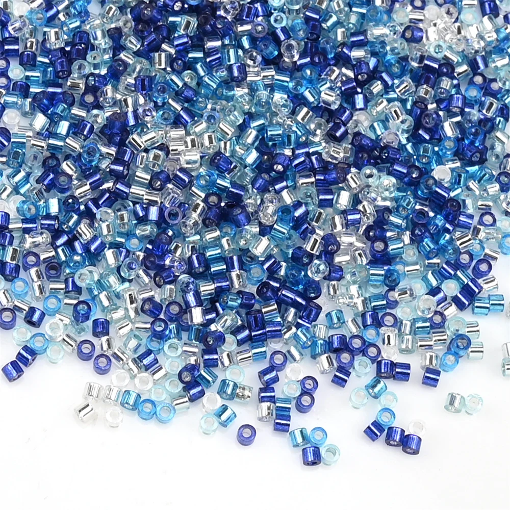 2000pcs Japan Glass Silver Lined Beads 11/0 Uniform Glass Seedbeads for DIY Jewelry Making Women Garment Craft Accessories