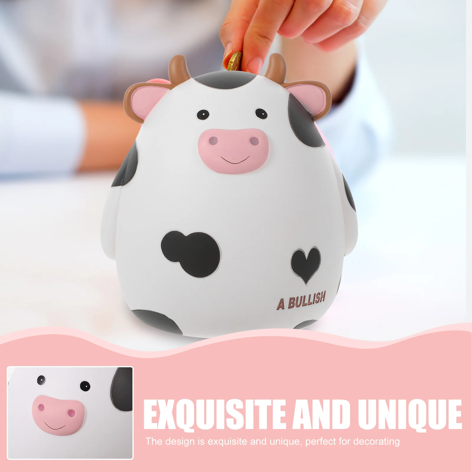 1 stks kinderen spaarpot koe vorm geld pot grote capaciteit waterdichte creatieve spaardoos voor kinderen vakantie cadeau thuiskantoor