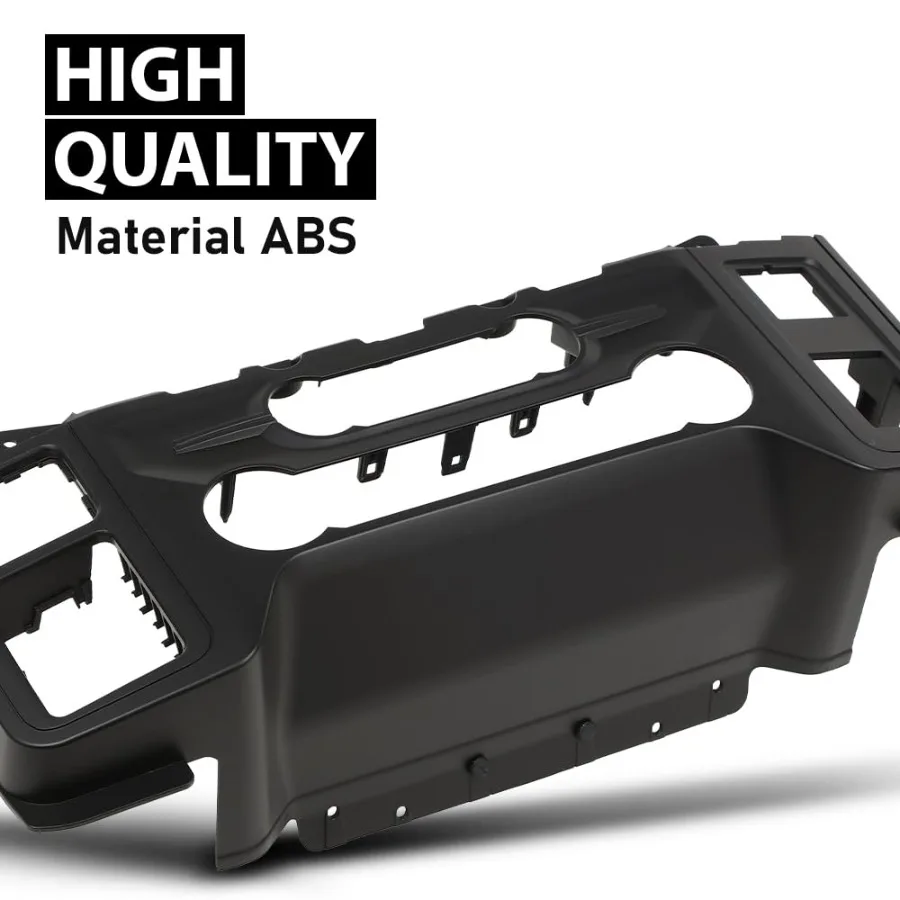 أسود A C سخان التحكم في المناخ داش تقليم وحدة التحكم المركزية الحافة لفورد F150 2021 2022 2023 لوحة القيادة الداخلية لهجة إعادة