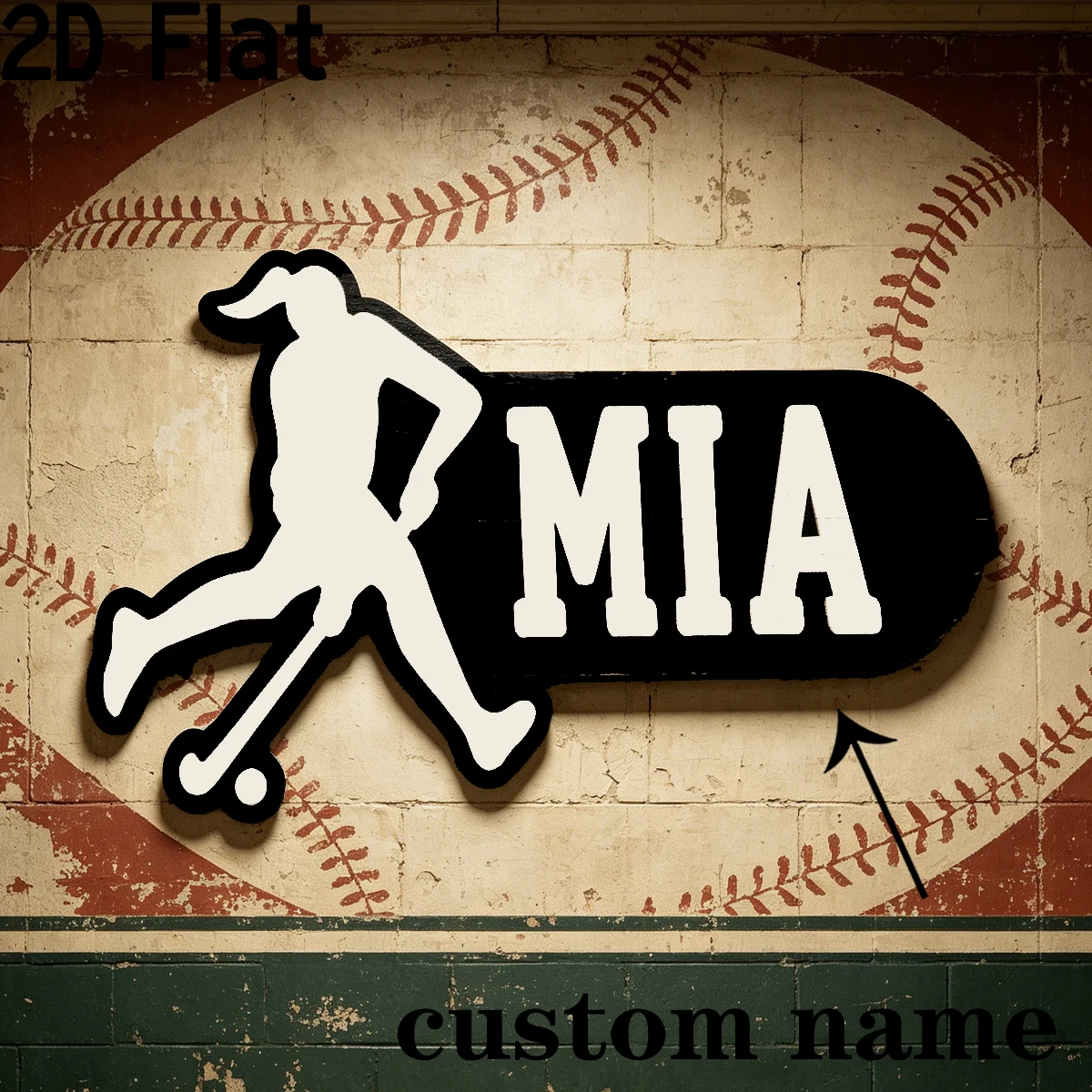 1Pc Custom Sports Hockey Wooden Plaque Sign,Home Room Office School Wall Decor,DIY Paintable,Nursery Birthday Wedding Gift view 4