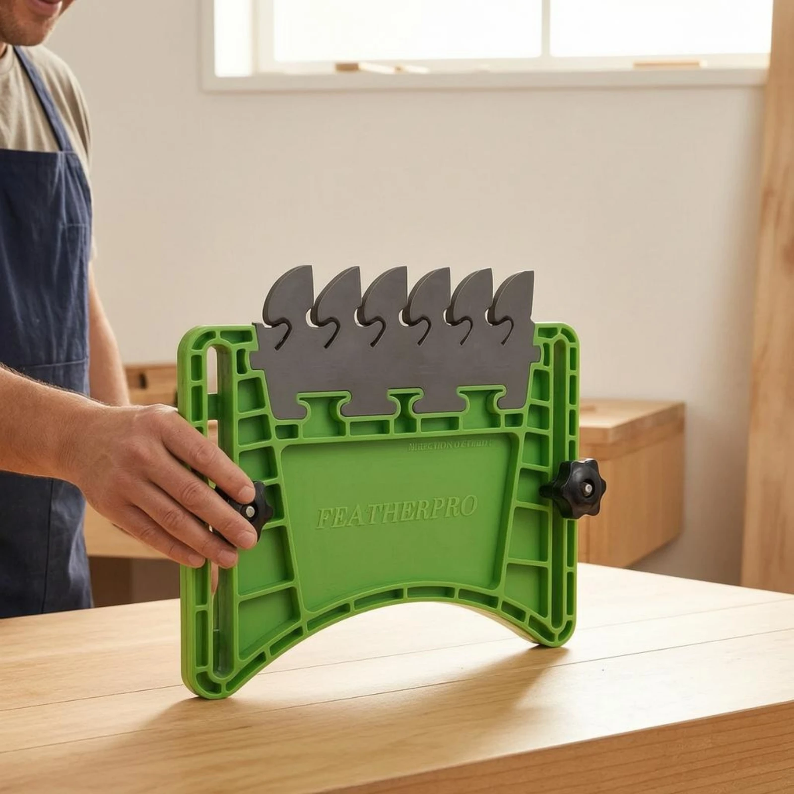 Featherboard Comb-Style Pressure Section Table Saw Featherboard Table Saw Pressing Aid Direction-of-Feed Marking Feather Board - view 6