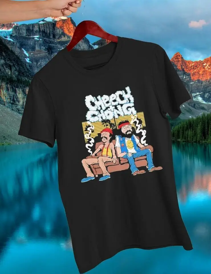 

Футболка Cheech And Chong Smoke, черная хлопковая унисекс, фотография 57