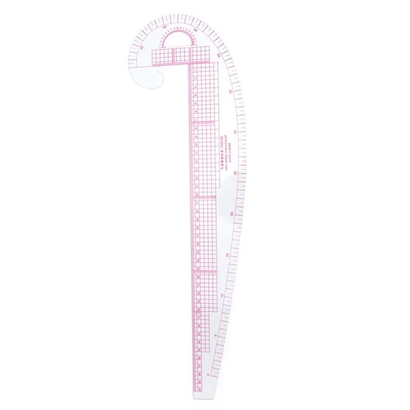 Righello per cucire curva francese multifunzione 6501 in plastica misura righello su misura che fa abbigliamento strumenti per righello piegato a 360 gradi