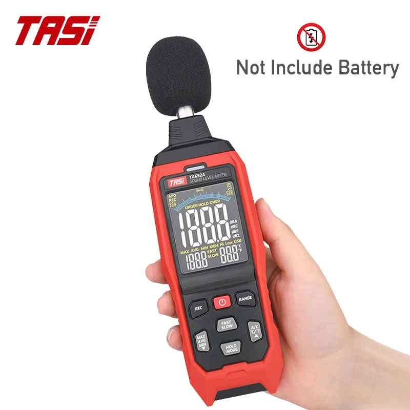 Digital Sound Level Meter Noise Measuring Instrument db Meter logger 30-130dB Environmental tester LCD Color Screen