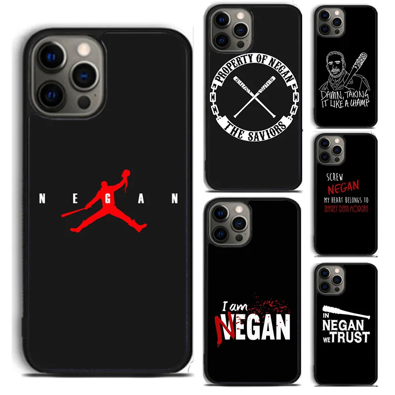 Negan is coming phone Case Cover For iPhone 16 15 14 Plus X XR XS Apple 11 12 13 mini Pro Max coque