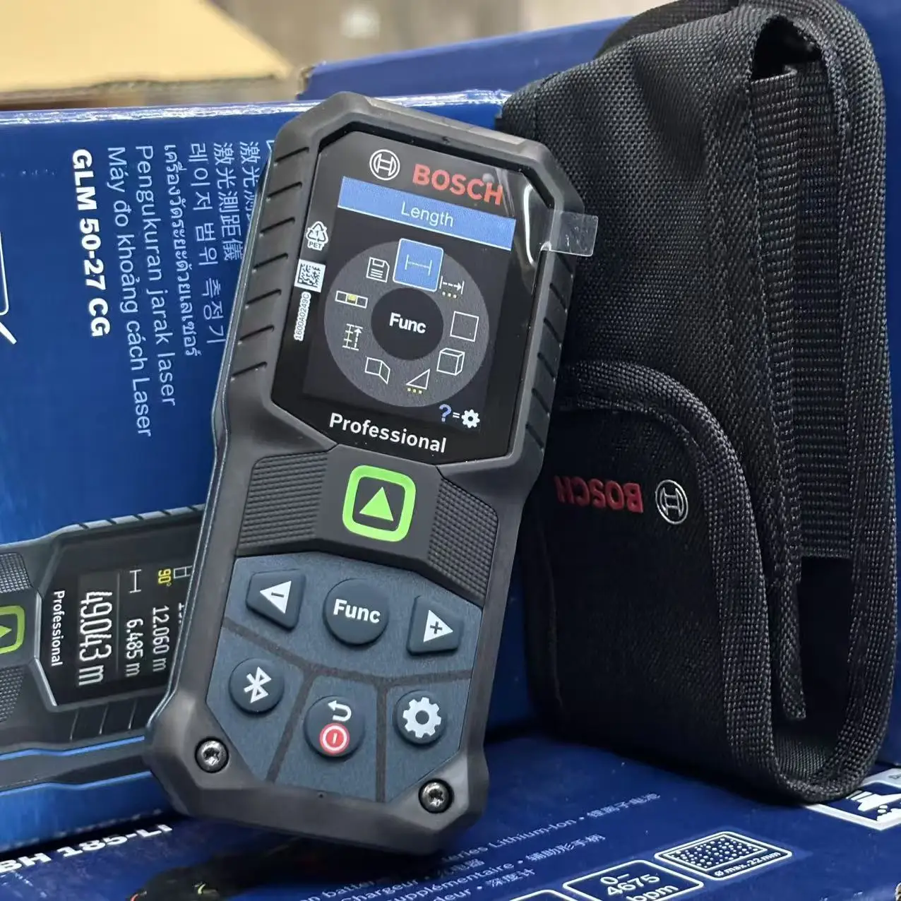 Bosch Green Laser Measure GLM 50-27 CG 50M Laser Rangefinder Ip65 Bluetooth App Remote Control Professional Distance Meter Ruler