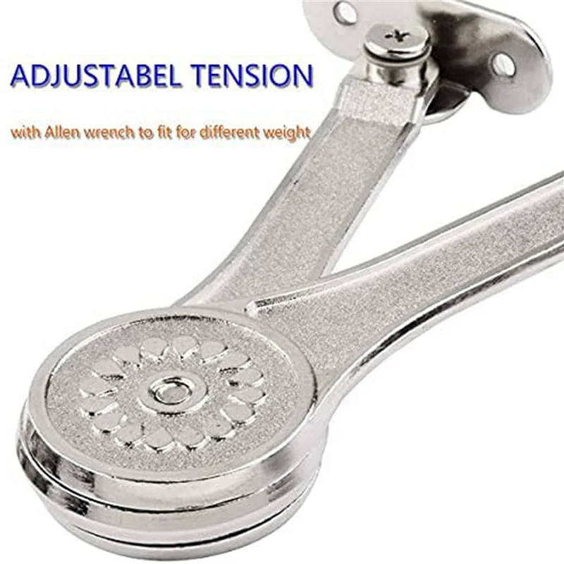 

A01F-Heavy Duty Hinge Lid Support Hinge Hinge Soft Close Chest Hinge Support For Cabinet Kitchen Wardrobe 6 PCS