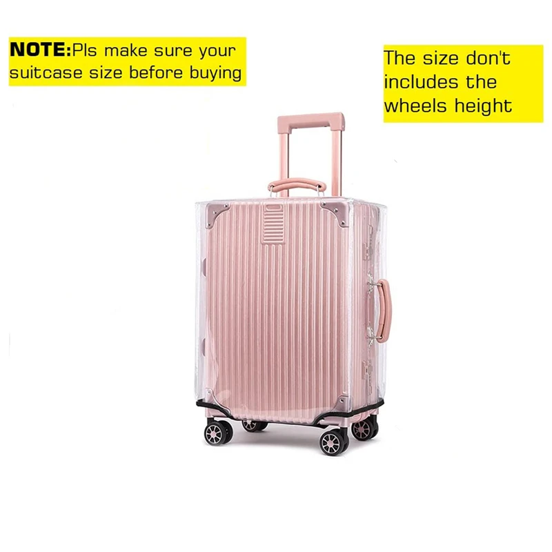 Dustproof Transparent Luggage Cover PVC Waterproof Protector Suitcase Covers Luggage Storage Covers Fashion Travel Accessories