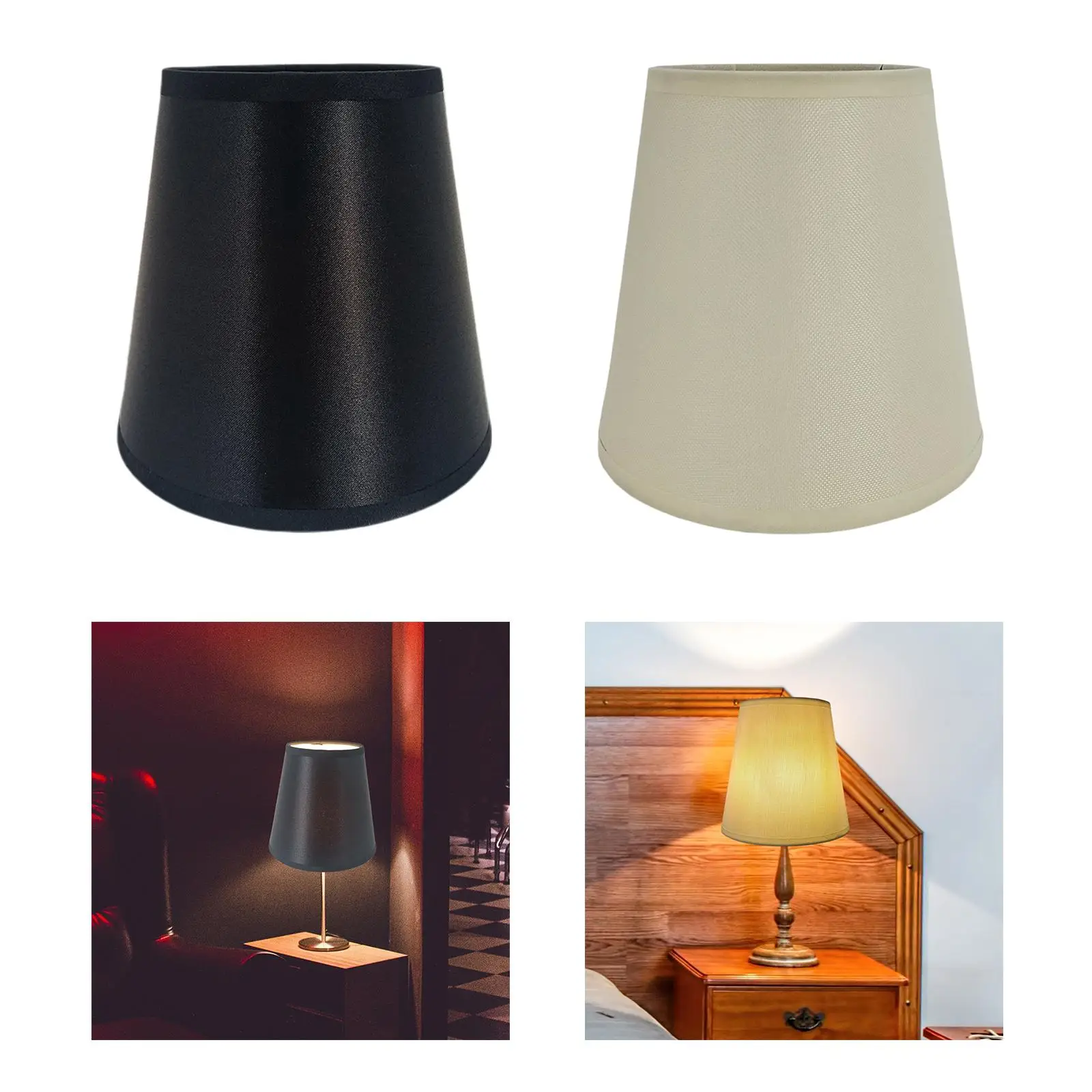 Simple Fabric Lampshade for Floor Light Drum Lamp Shade for Home Bedroom Cafe Decoration