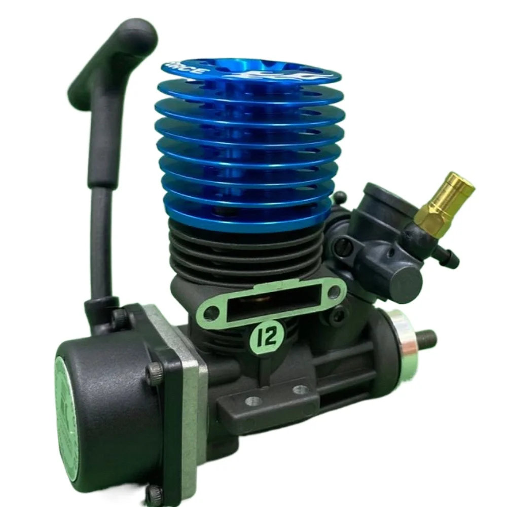 

Level 12 Methanol Engine FC Violent Engine 1/10 Scale Pull Start Flat Sports Car Drift Car Side Exhaust Engine Model Toy