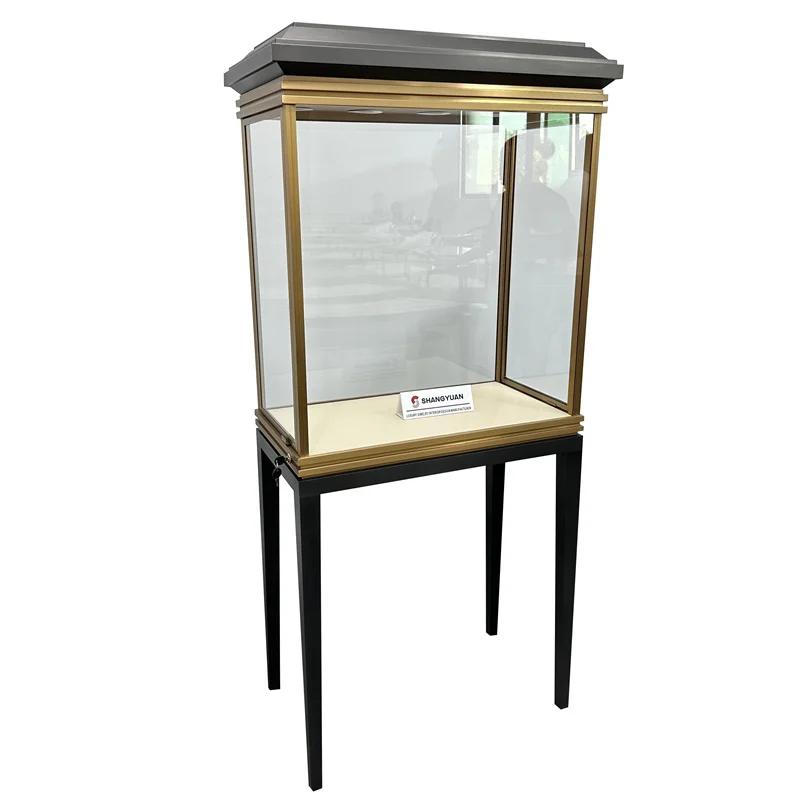 custom.Custom Glass Jewelry Display Cabinet Trendy Stainless Steel Furniture Led Lighting Metal Lockable Jewelry Shop Showcase