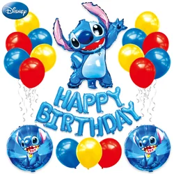 Disney Stitch Officially Licensed 19PCS Per Pack Birthday Party Decorations Balloon High Quality Lilo Stitch Theme Scenic Gift