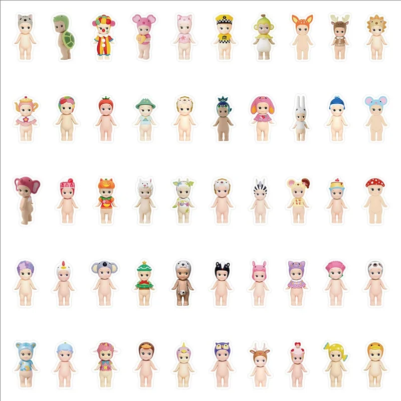 Sonny Angel 60/180pcs Christmas Warm Healing Doll Graffiti Sticker Car Trunk Water Cup Kawaii Sticker Childrens Birthday Gift