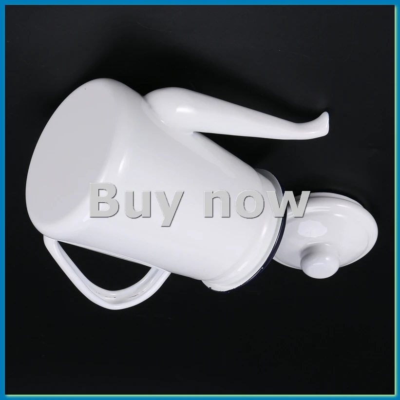 

Кофейник-чайник из высококачественной эмали объемом 1,1 л для газовых и индукционных плит, белый-A33R