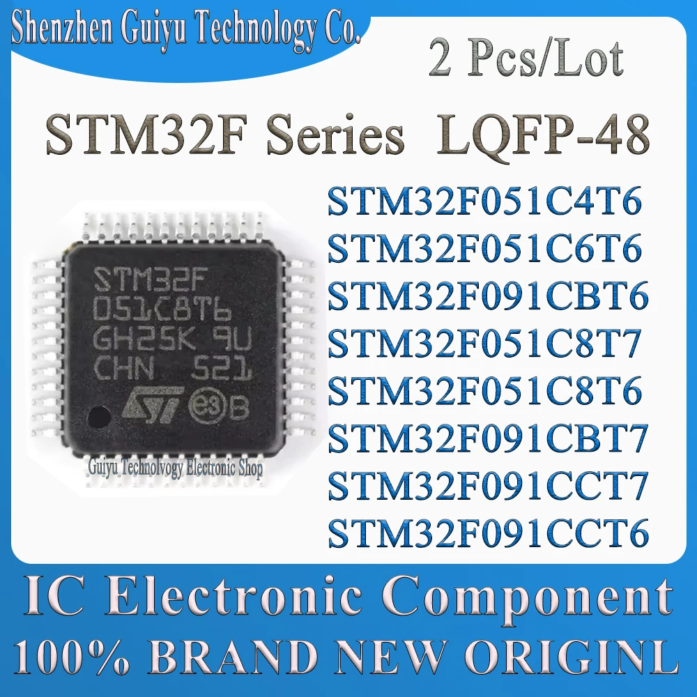 5 Pcs/Lot STM32F051C4T6 STM32F051C6T6 STM32F091CBT6 STM32F051C8T7 STM32F051C8T6 STM32F091CBT7 STM32F091CCT7 STM32F091CCT6 STM IC