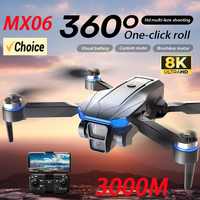 New MX06 RC Drone 8K Professinal With Photography UAV Wide Angle HD Dual Camera Foldable Six-axis gyroscope Helicopter Gifts Toy