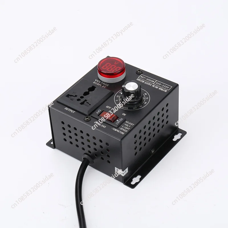 AC 220V 4000W Variable Voltage Controller Portable Voltage Regulator Temperature Speed Adjustable Regulator Voltage