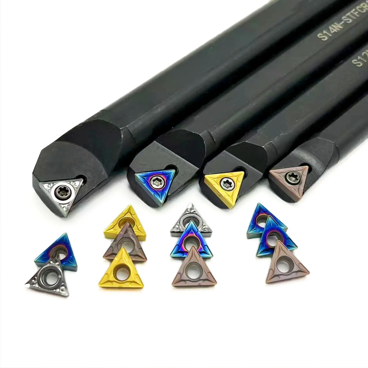 TCMT110204 Carbide Insert for 1pc S14NK STFCR11 S10K S12M S16Q STFCR11 CNC Lathe Cutter Tool STFCR Internal turning tool holder