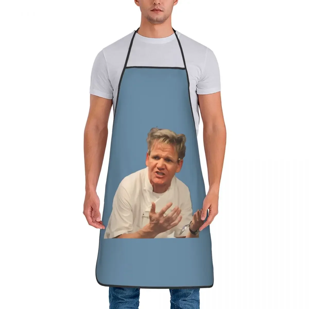 Unisex Fashion What Bib Apron Adult Women Men Chef Cuisine for Cooking Kitchen Gordon Ramsay Cuisine for Painting