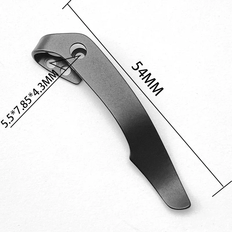 1piece Titanium Alloy Back Clip for CldSteel 29TLCC Knife Custom Folding Pocket Knife Waist Clip Tool DIY Accessories