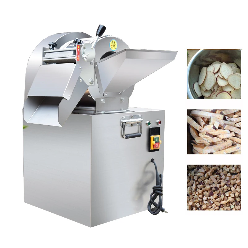 Commercial Vegetable Slicer Machine Stainless Steel Multifunctional Food Vegetable Cutter Shred Machine Electric Dicing Machine