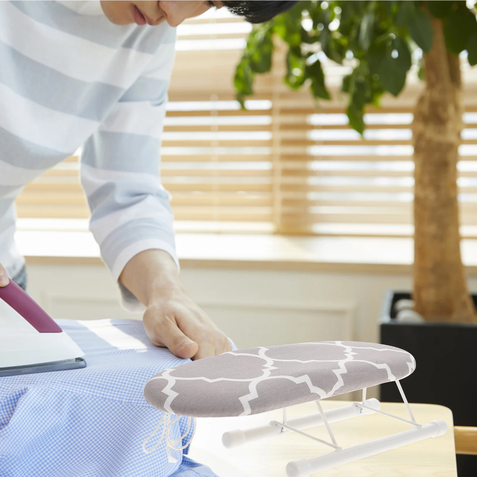 

Exquisite Foldable Ironing Board Tabletop Sleeve Cuff Collar Wrinkle Remover Stable Support Mini Portable Home Travel